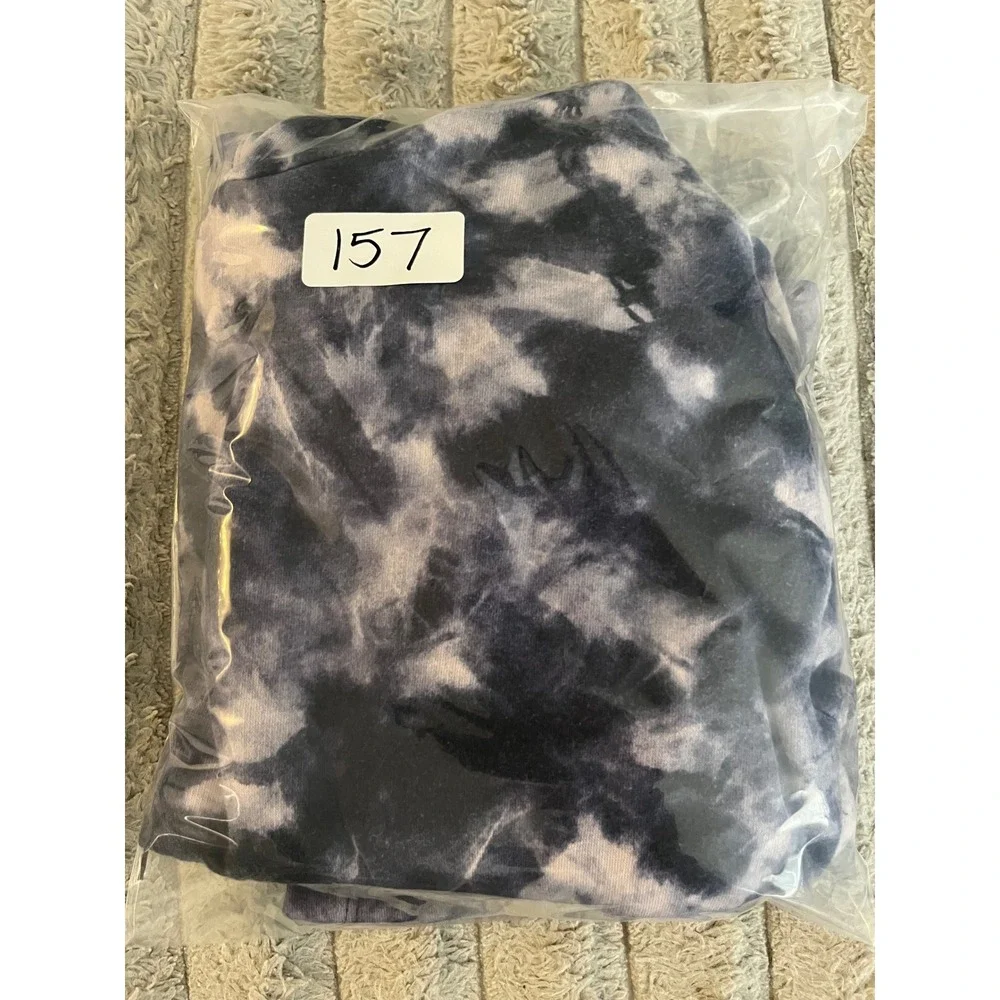 Old Navy Boys XL 14-16 Pullover Hoodie Navy Blue White Tie Dye Fleece Sweatshirt